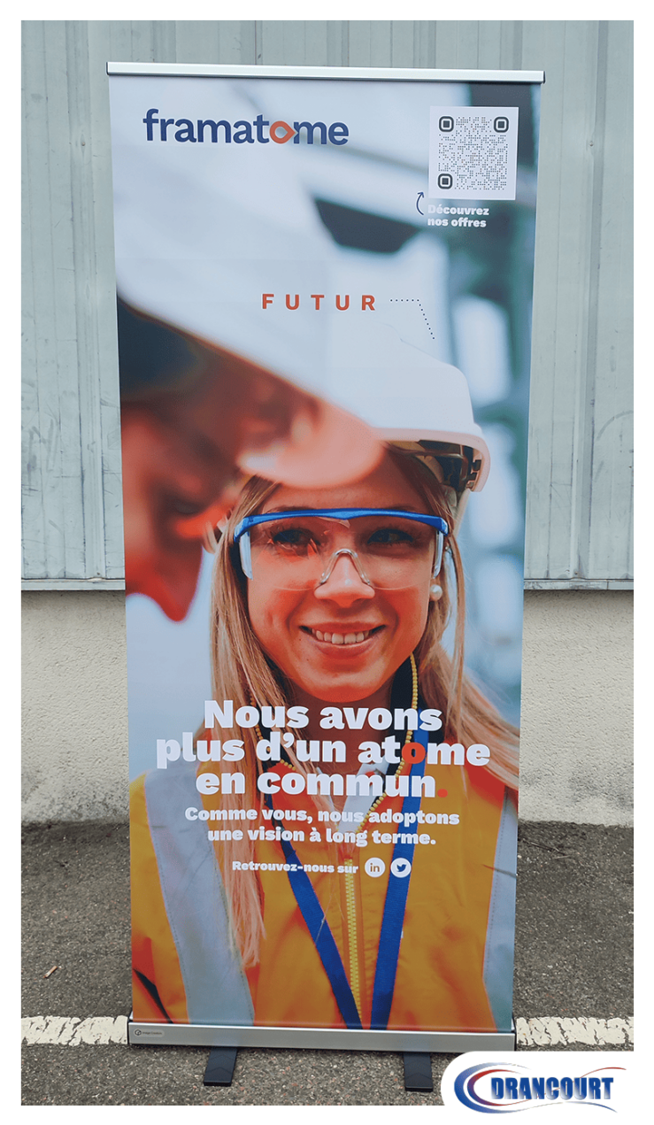 Roll-up Framatome image d'employés