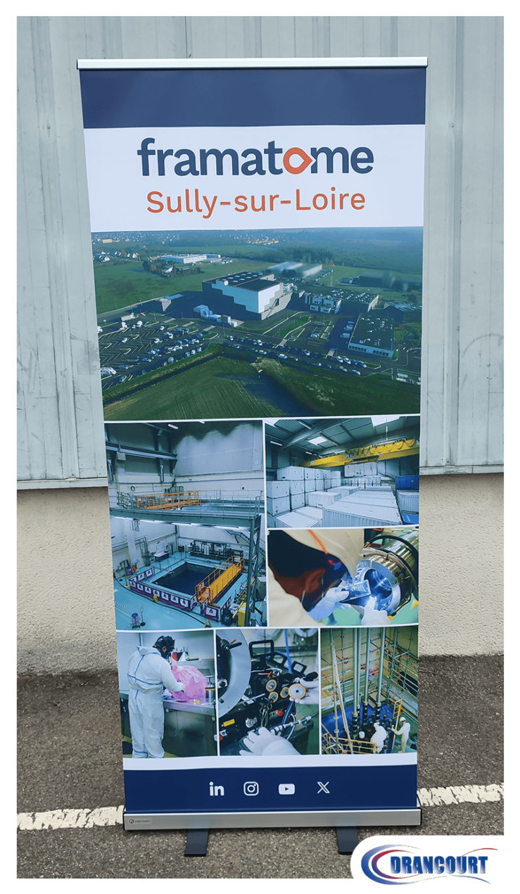 Roll-up Framatome images de l'usine